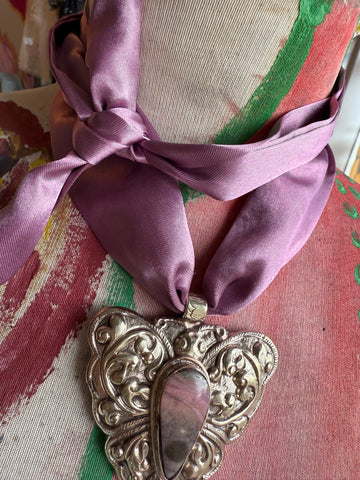 Violet Wings Necklace