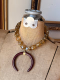 Autumn Tortoise Horn Necklace