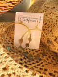 Labradorite Loop Hoop Earrings