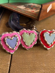 Heart Stacked Howlite Ring