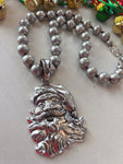 Silver Santa Necklace