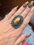 Heart of the Moon Labradorite Ring