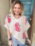 Love Leopard Oversized Top