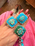 Blue Crush Stacked Gemstone Ring ATG