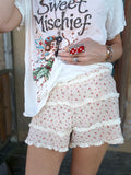 Sweet Little Wildflower Ruffle Shorts