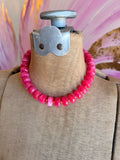 Raspberry Pop Chunky Necklace