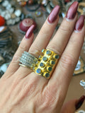 Labradorite Luxe Statement Ring by Jennifer Thames Originals