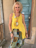Mustard Beyond The Moon Tank by Jaded Gypsy