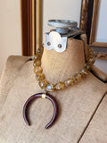 Autumn Tortoise Horn Necklace