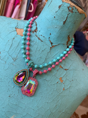 Sleeping Beauty Necklace - Pink or Blue?