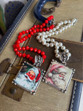 Holiday Heirloom Santa Necklaces