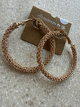 “Rhinestone Rodeo Hoops” – Gold Bling Hoops