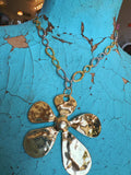 Golden Daisy Mixed Metal Necklace