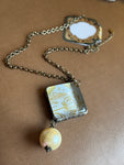 Art by Amy “Everyday Bloom” Pearl & Shadowbox Necklace