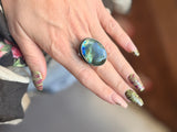 Moonlit Rope Labradorite Ring