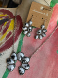 Buffalo Turquoise Squash Blossom Set