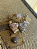 Teardrop Bling Ring - gold or silver