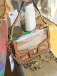 Nina Clear Shoulder Bag - Tan