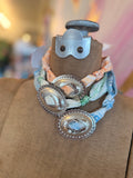 Silver Concho Twilly Necklace by Jennifer Thames Originals