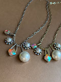 Pearl Dallas Alice Charm Necklace
