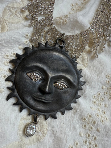 Art By Amy Crystal Sun Necklace