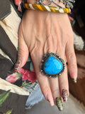 Juicy Turquoise Raindrop Ring