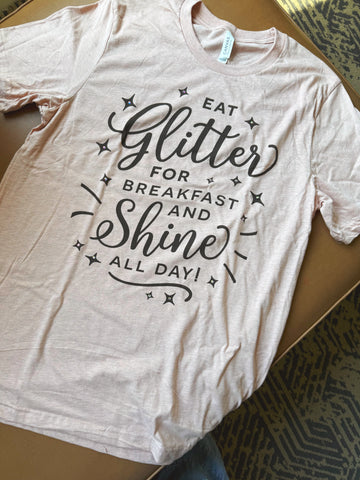 Glitter Breakfast Tee