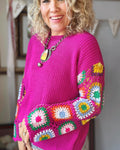 Retro Magenta Sweater