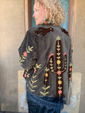 Wildflower Flight Velvet Jacket