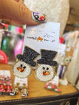 Snowman Earrings