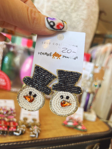 Snowman Earrings