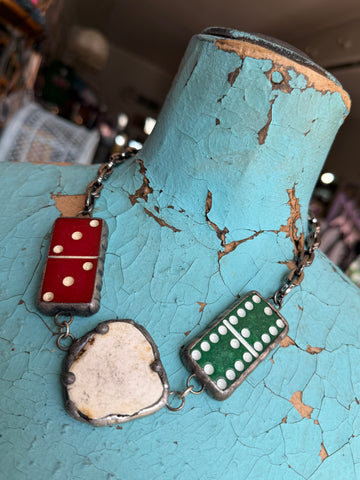 🎲 Domino Joy Necklace - Art by Amy