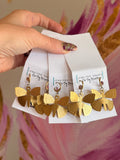 Golden Flutter Earrings by Jennifer Thames Originals