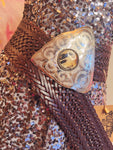 Leather Braided Belt - Brown