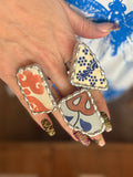 Bohemian Mosaic Tile Rings
