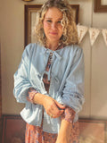 Denim Ribbon Top/Jacket