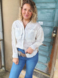 Meadow Mist Eyelet Blouse