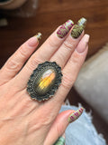 Heart of the Moon Labradorite Ring