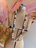 Silver Mist Pearl Wrap Necklace by A Rare Bird