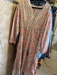 Jaded Gypsy Patchwork Sunrise Maxi Dress - Peach