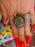 Tibetan Turquoise Pyrite Ring