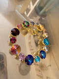 WAFA Blue Multi Flame Crystal Bracelet