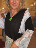 Midnight Bloom Top
