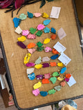 Technicolor Slab Stone Necklace by Jennifer Thames
