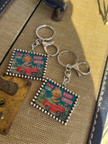 “Granny/Girlie on the Go Keychain” – Funny Retro Driver Keychain
