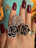 Midnight Rose Sparkle Ring