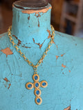💙✨  Blue Haven Cross Necklace  by Jennifer Thames Originals