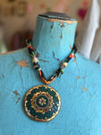 JTO Mosaic Dreams - Forest Ember Scarf Necklace