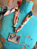 Retro Rodeo Scarf Necklace