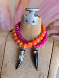 Wild Horn Acrylic Necklace by Jennifer Thames Originals